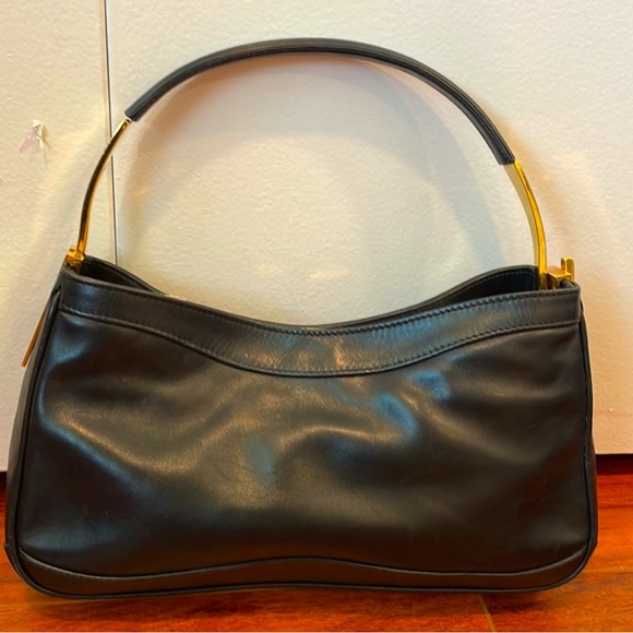 Versace Handbags - Vintage Gianni Versace Black LeatherPouchette